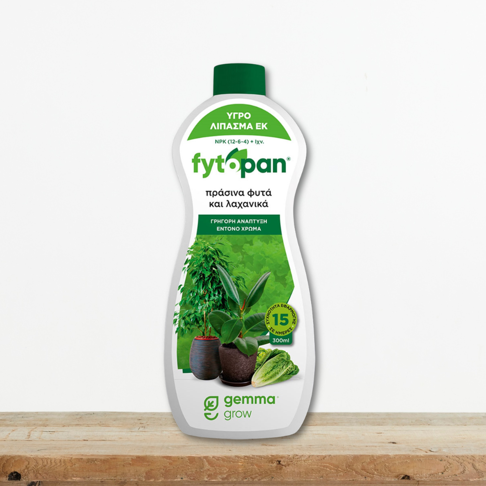 Fytopan Υγρό Λίπασμα για Πράσινα Φυτά & Ανάπτυξη 300ml Green Culture fytopan-lipasma-gia-prasina-fyta-anaptyxi-300ml-ygro-azwto-greenculture