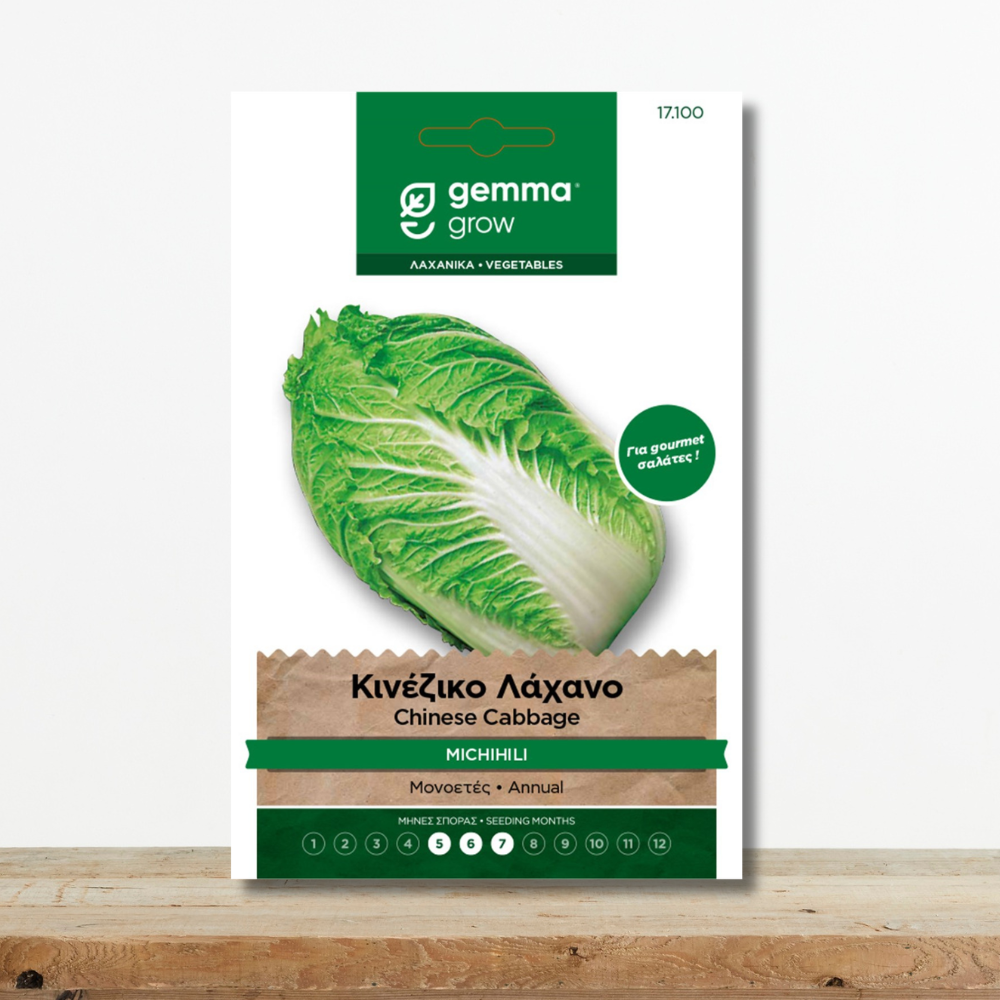 Σπόροι Κινέζικο Λάχανο Michihili Gourmet Ποικιλία για Σαλάτες & Stir Fries Green Culture sporoi-kineziko-laxano-michihili-gourmet-salates-asian-cuisine-greenculture