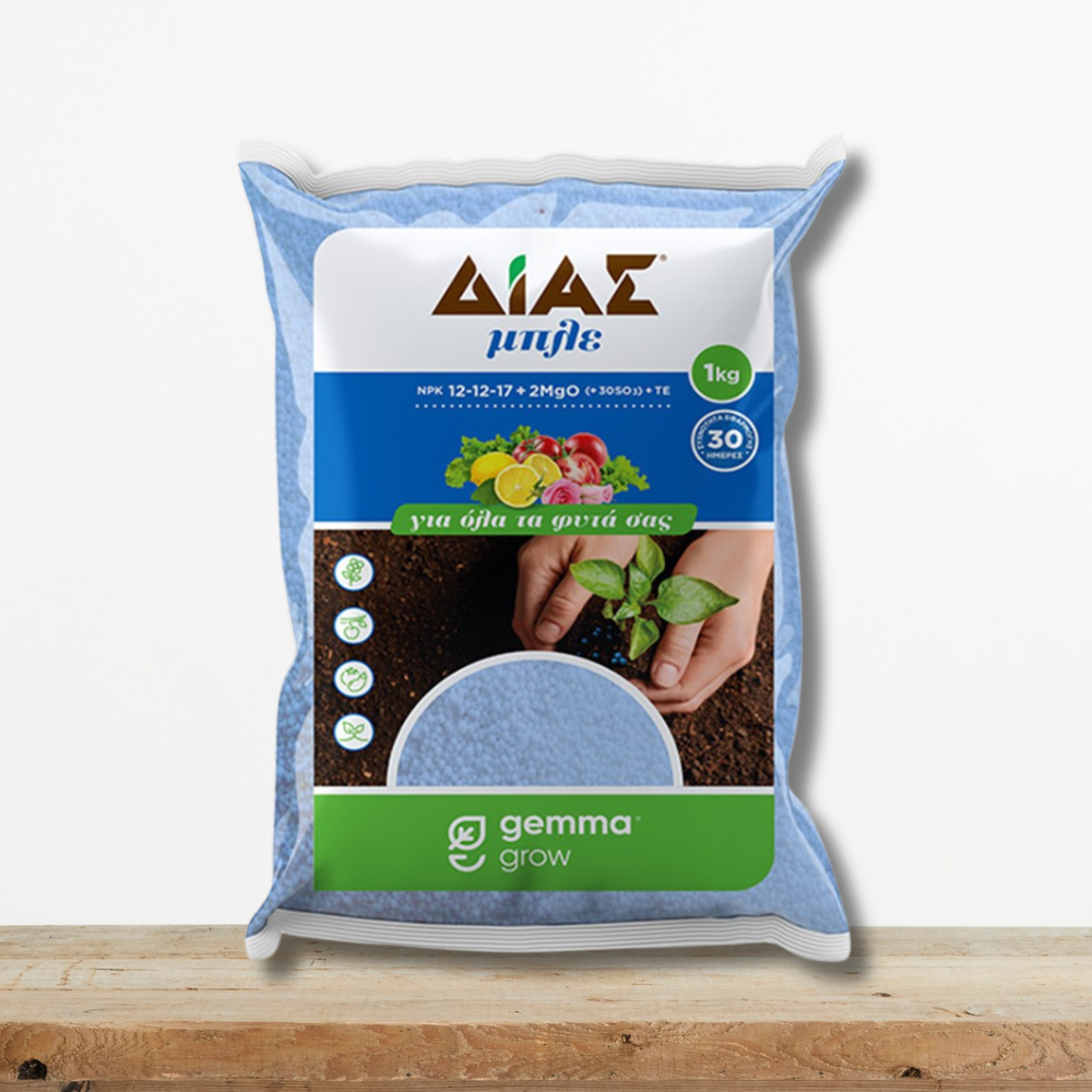 Λίπασμα ΔΙΑΣ Μπλε 12-12-17+2MgO Γενικής Χρήσης για Κήπο & Μπαλκόνι Green Culture lipasma-dias-mple-12-12-17-genikis-xrisis-kokkodes-greenculture